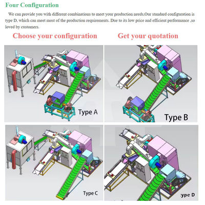 300-500 kg/uur capaciteit Koperdraad recycling machine voor automatische kabel granulator