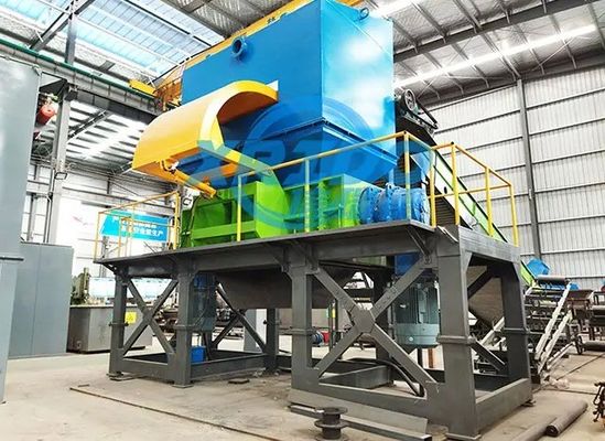 Dubbele schacht shredder voor afvalschroot ijzer aluminium metaal plastic multifunctioneel
