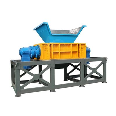 Dubbele schacht shredder voor afvalschroot ijzer aluminium metaal plastic multifunctioneel