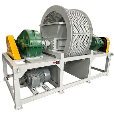 Warm plastic trommel afvalschroefmachine Dubbele schachtbandschroefmachine voor autoreifen