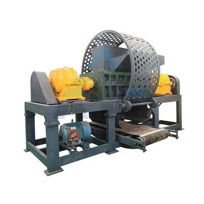 2-3 ton capaciteit High Productivity Tire Shredding Crusher Machine voor het recyclen van schrootbanden