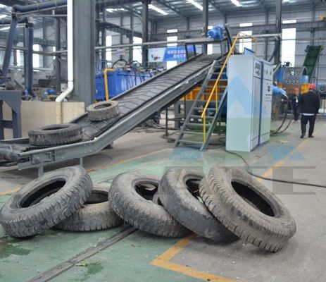 Recycling van rubber industrie Automatische banden recycling machine voor rubberpoeder