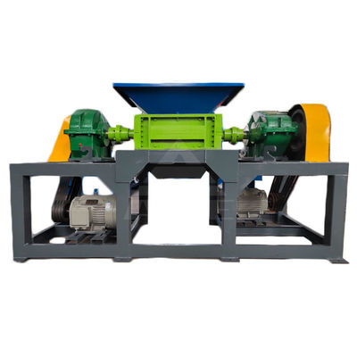 Multifunctionele dubbele schacht metalen versnipper voor afval van plastic vaten en bandendozen