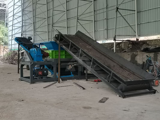 200-2200 mm Input Size Automatic Double Shaft Shredder voor kunststof en metaalschroot