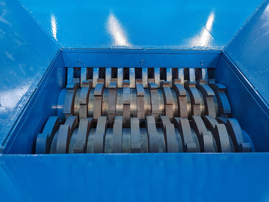 Dubbele schacht shredder efficiënt recyclen metaal en plastic met gemakkelijk gebruik