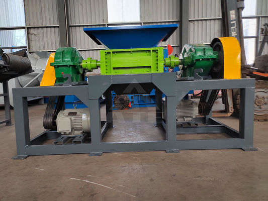 Dubbele schacht shredder efficiënt recyclen metaal en plastic met gemakkelijk gebruik