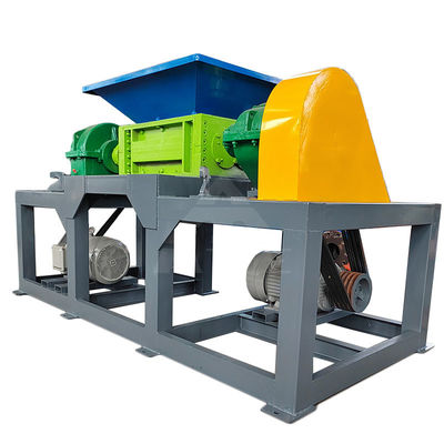Double Shaft Shredder voor schroot metaal Plastic Crushing Support Customization Machine