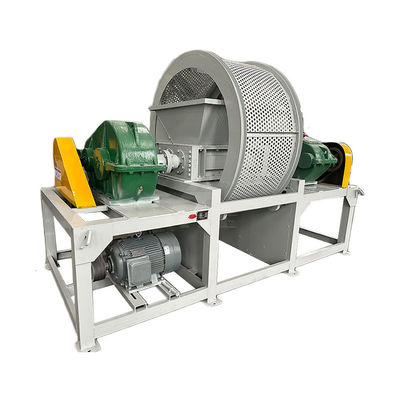 Plastic pet fles en rubber banden Double Shaft Shredder Machine met compact ontwerp