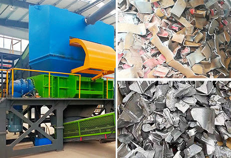 Na-service onderhoud op het terrein Metalen versnippermachine voor het verpletteren van metaalplaten