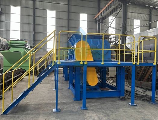 Volledig automatische dubbele schacht versnipper voor MSW huishoudelijk afval recycling en meer