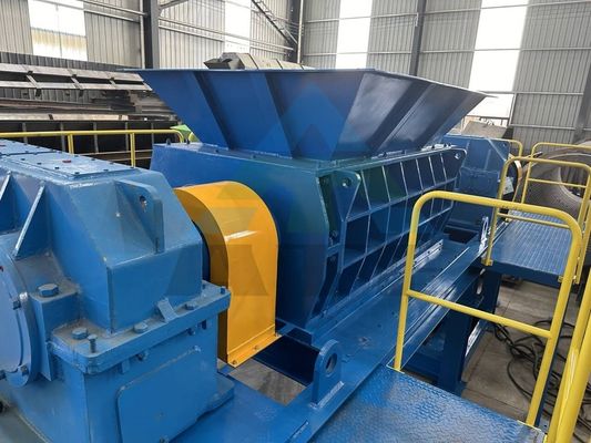 Volledig automatische dubbele schacht versnipper voor MSW huishoudelijk afval recycling en meer