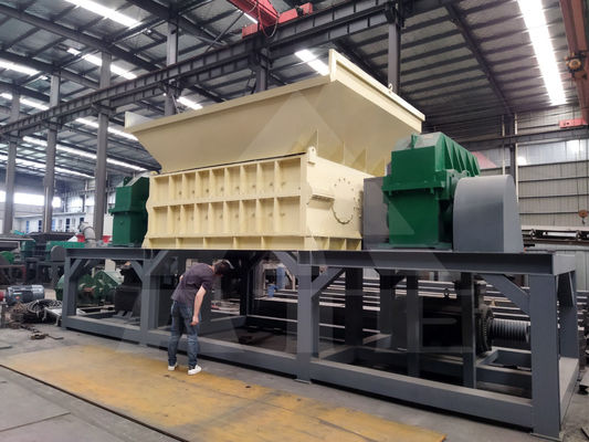 Double Shaft Shredder Perfecte oplossing voor het recyclen van metaalschroot en industrieel afval