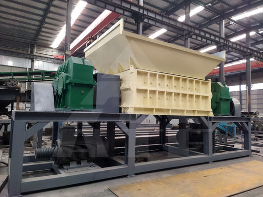 Automatische dubbele schacht met twee schachten voor het recyclen van metaal en plastic