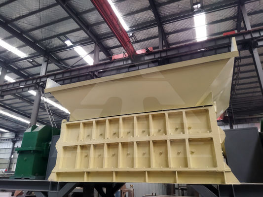 Automatische dubbele schacht met twee schachten voor het recyclen van metaal en plastic