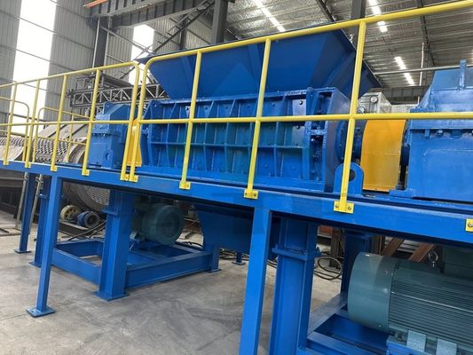 Verwijderde verzamelaar Dubbele schacht versnipper voor rubberpoeder en plastic afval