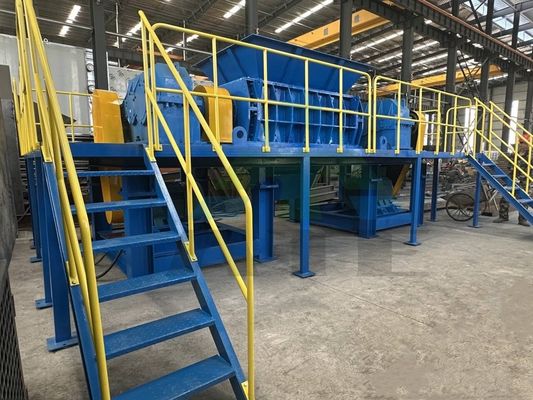 Verwijderde verzamelaar Dubbele schacht versnipper voor rubberpoeder en plastic afval