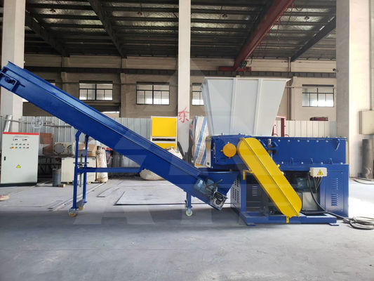 Eénastig plastic versnipper voor het recyclen van hout- en kartonnen materialen