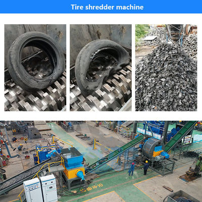 Eindproduct van rubberdeeltjes Dubbeleasbandbandbreker voor het ontbinden van afvalbanden