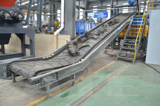 Doppelschachtband primaire versnipper afvalband versnipper voor eindproduct van rubberdeeltjes