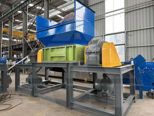200-2200 mm Input Size Double Shaft Shredder voor metaal- en plasticafvalglasflessen