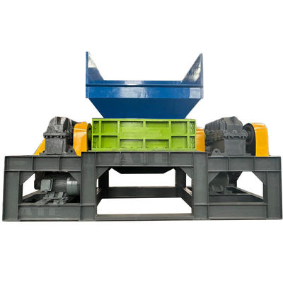 Dubbele schacht glasfles hamer metaalschroot shredder crusher machine 0,5T gewicht