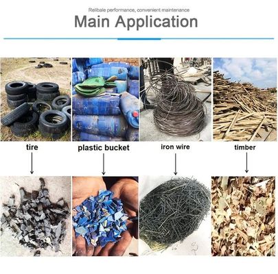 Bekende MOTOR Plastic Shredder voor het recyclen van metaalschroot en vuilnisbakken