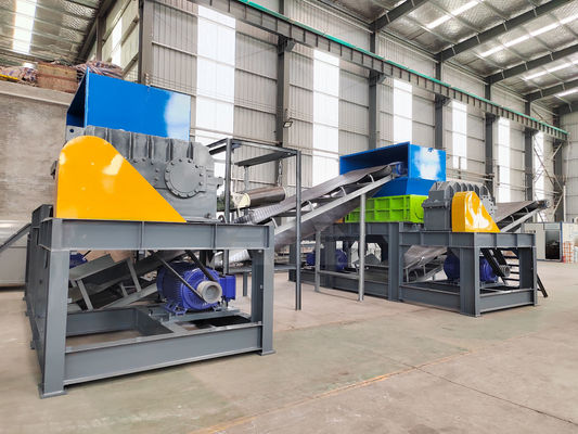Double Shaft Plastic Cable Shredder Scrap Metal Steel Shredder Machine bij betaalbare prijs