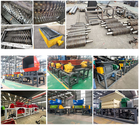 Dubbele schacht afvalcrusher machine voor plastic karton en metaal versnippering op betaalbare prijs