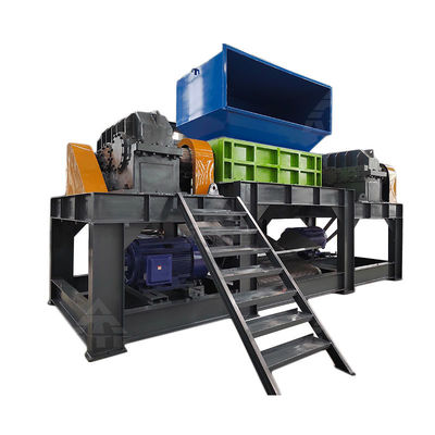 Twin Shaft Shredder voor compact auto metaal en compact plastic afval