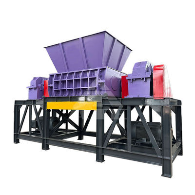 Compact schroot metaal rubber koper dubbele schacht recycling plastic shredder machine 2000m
