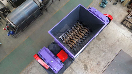 Compact schroot metaal rubber koper dubbele schacht recycling plastic shredder machine 2000m