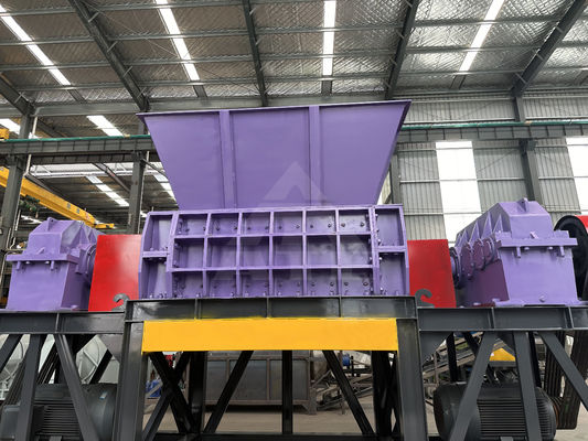 Compact schroot metaal rubber koper dubbele schacht recycling plastic shredder machine 2000m
