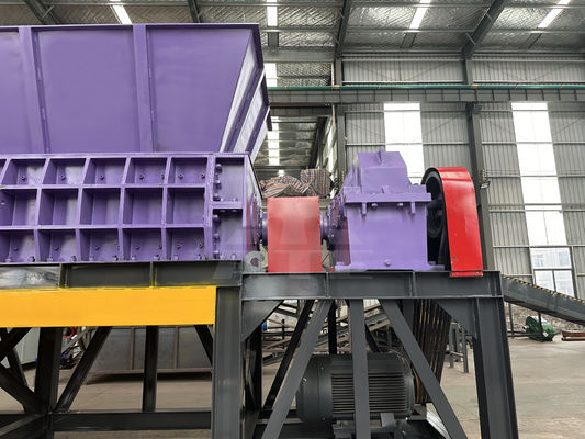 Compact schroot metaal rubber koper dubbele schacht recycling plastic shredder machine 2000m