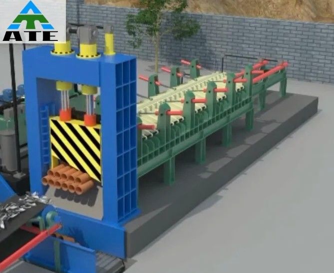 Zware metalen galerij scheer ijzer snijmachine met 76kW vermogen en 400T scheerkracht