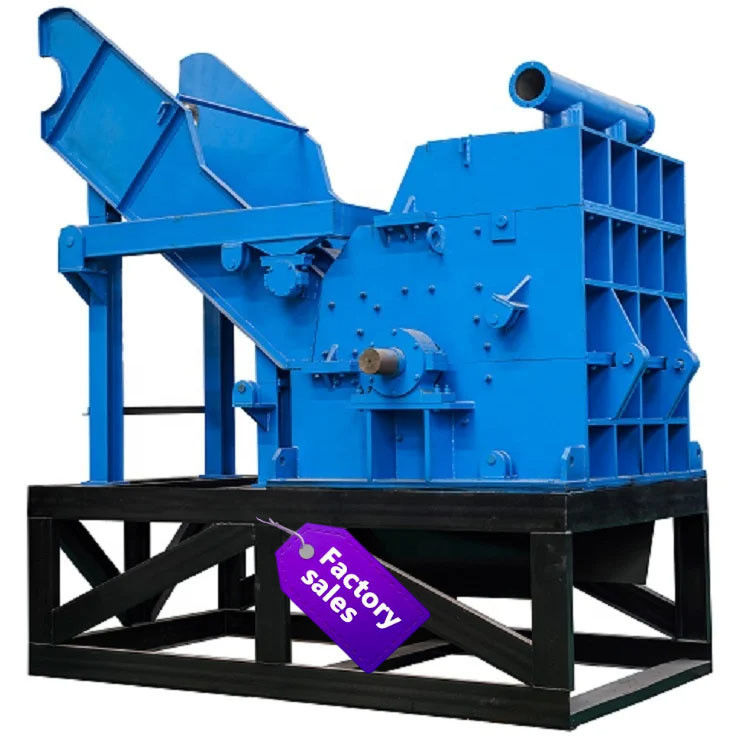 Kleine grootte 1-2 ton per uur metaalbreker machine voor aluminium blikken en ijzer versnippering