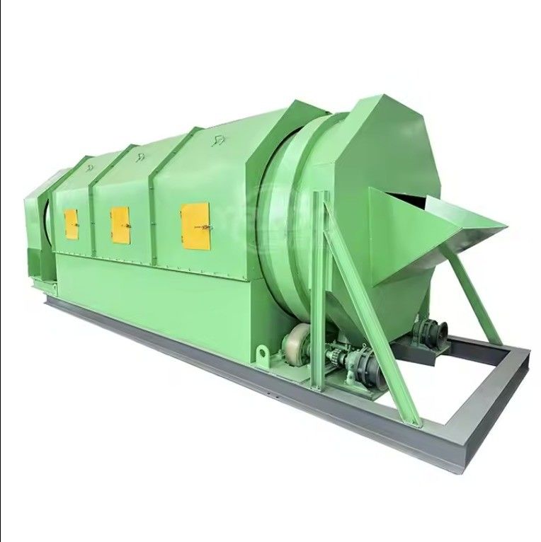 Drum screening machine voor een automatisch systeem voor het sorteren van vaste stoffen in een afvalsorteringsinstallatie