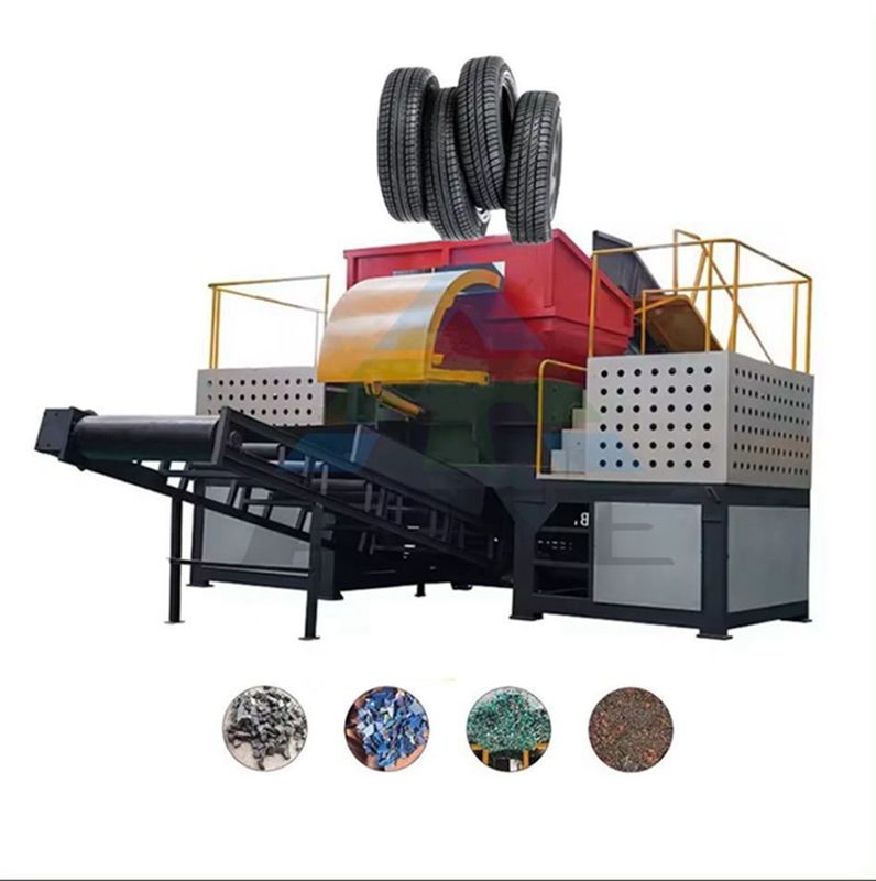 Design Custom Big Rotary Solid Two Axis Cutter Blade 2 Shaft Shredder voor schroot