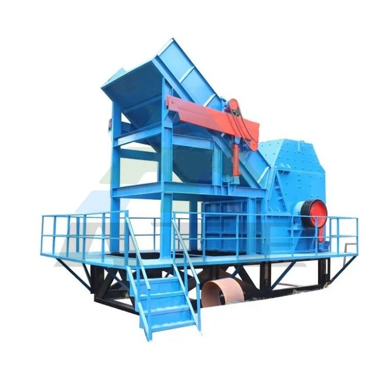Recycling schroot auto vrachtwagen hub crusher rubber metaal crusher machine voor geschikt materiaal