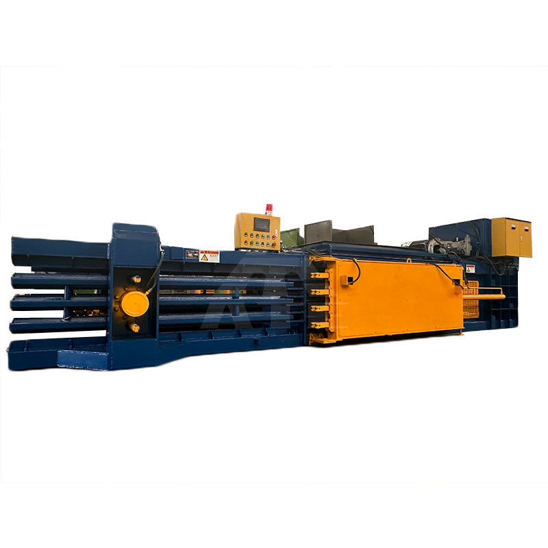 Hoog hydraulische metaal blik Plastic flessen pers verpakking Plastic karton horizontale volledig automatische baler machine