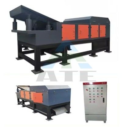 Sortmachine voor het recyclen van afval met automatische separatie van magnetische en eddystromen