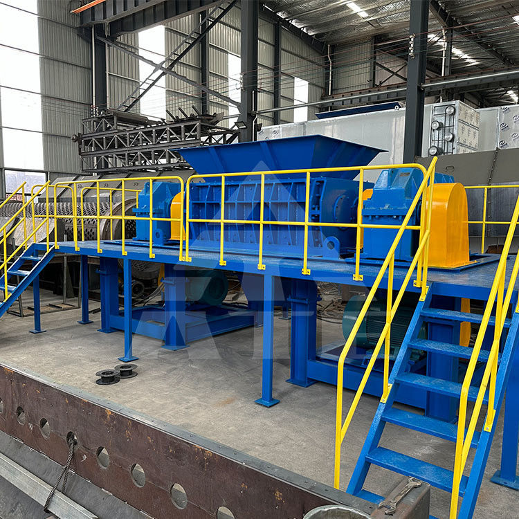 Plastic Shredder Machine Hydraulisch Houtschroot Dubbele schacht Shredder voor organisch afval
