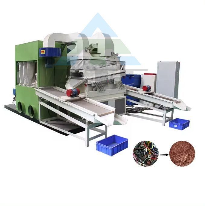 Afzonderlijke automatische afvalkabel Granulator Uitvoergroottes 3 cm
