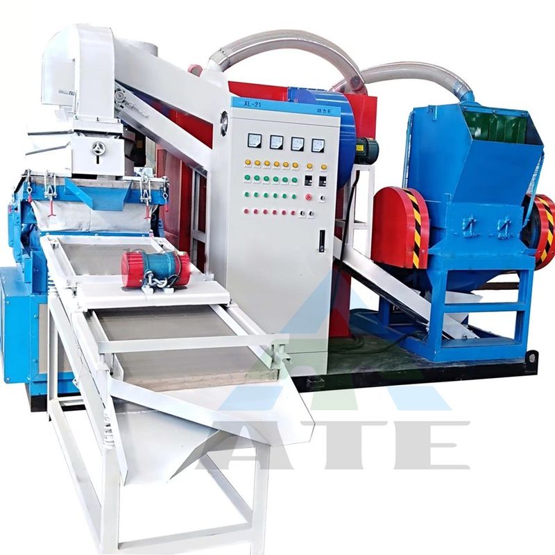 3000L/H capaciteit koperdraad granulator machine voor hoog geautomatiseerde metaalschroot recycling