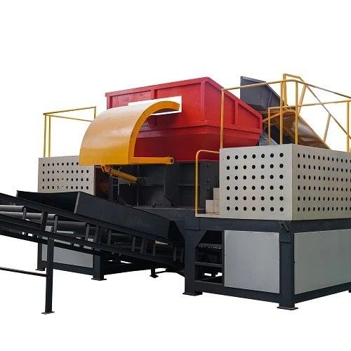 ALLOY-materiaal Dubbele schacht versnipper voor volledig automatische bandenblikken en metaalrecycling