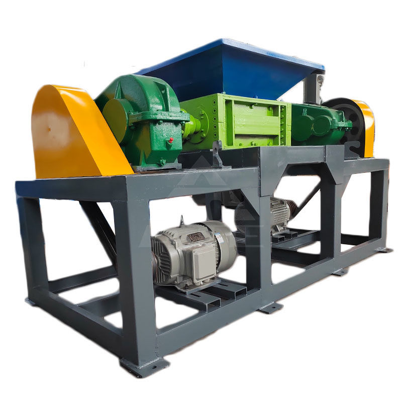 200-2200 mm Input Size Automatic Double Shaft Shredder voor kunststof en metaalschroot