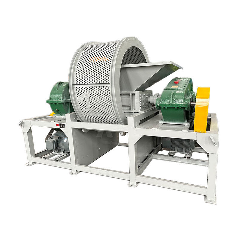 5000 kg Motor Houtpallet Dubbele Schacht Shredder bandenmachine Plastic klontjes Shredder machine