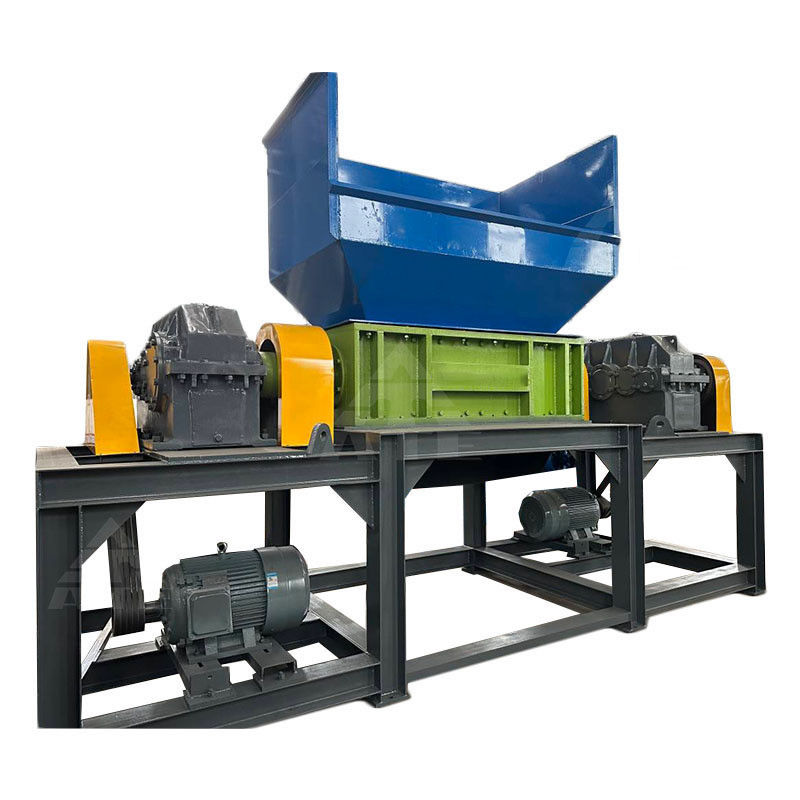 200-2200 mm Input Size Double Shaft Shredder voor metaal- en plasticafvalglasflessen