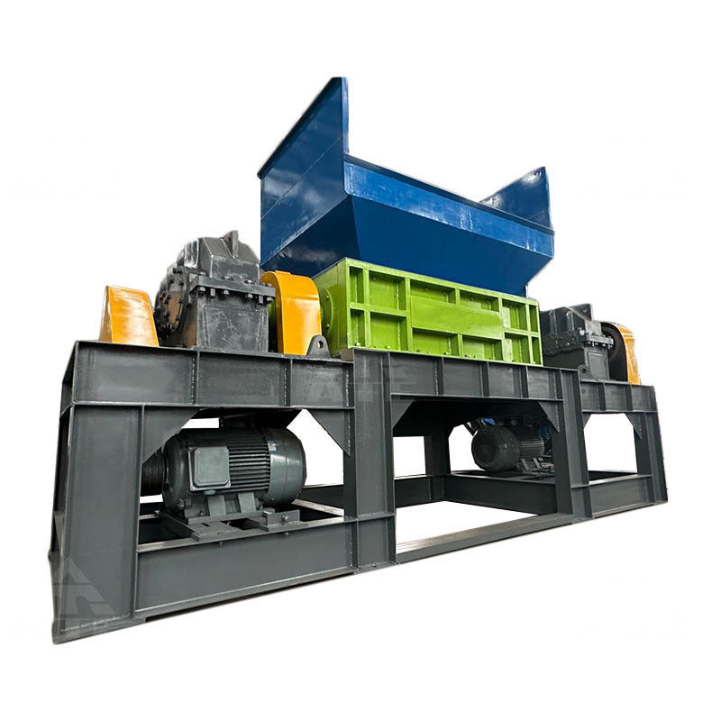 PS Plastic Type Double Shaft Design Metalen Schroot Plastic Glasfles Shredder Machine