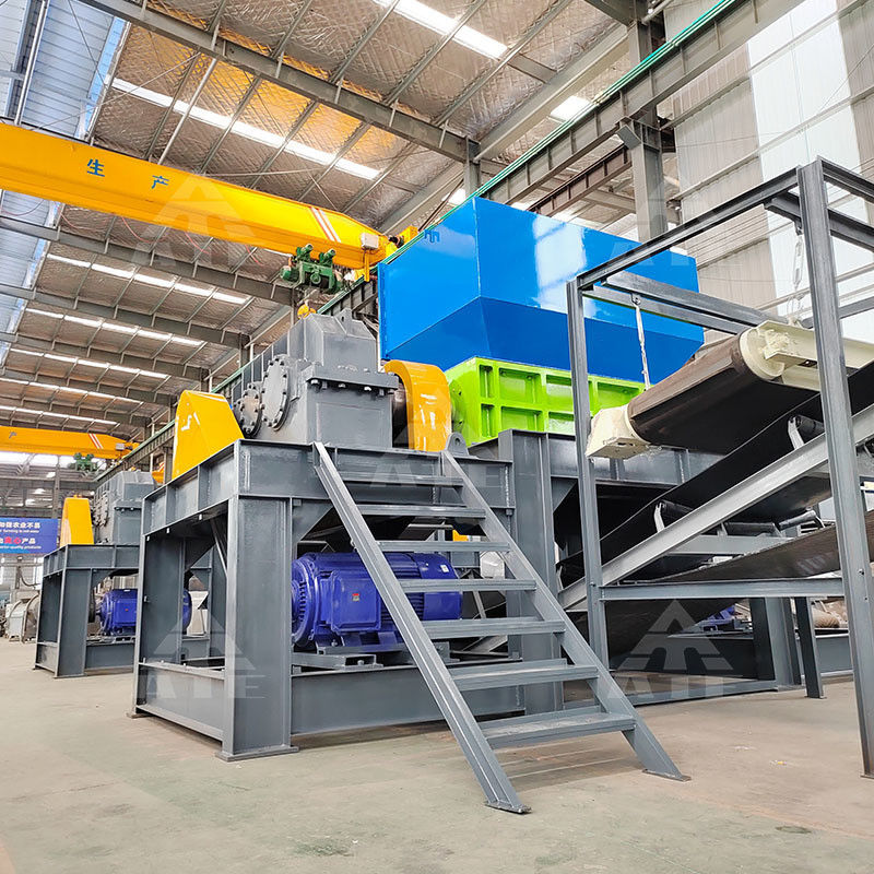 Plastic stoelen schroot metaalcrusher shredder met motor beroemde dubbele as schuim shredder