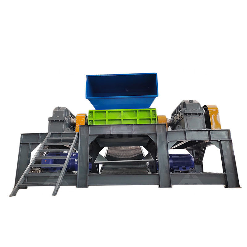 Plastic Metal Shredder Machine Eindproduct 1-10 cm Gemakkelijk te bedienen voor huishoudelijk afval
